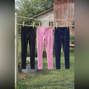 3 Pair Athleta Girl XS Leggings. Stash Your Treasure. Girl’s Sz-6 GUC Basics